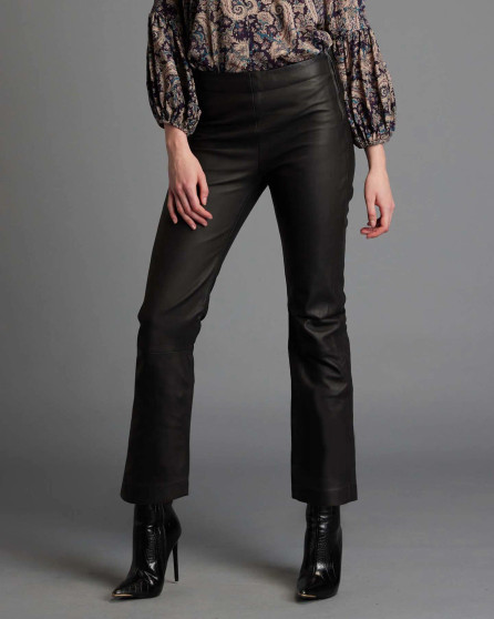 Underground Leather High Waisted Straight Pant