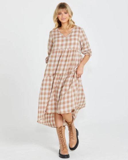 Stevie Tiered Midi Dress