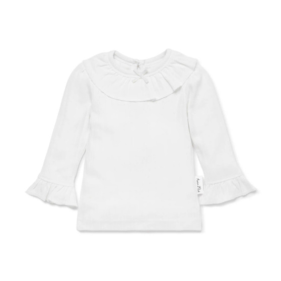 White Pointelle Top