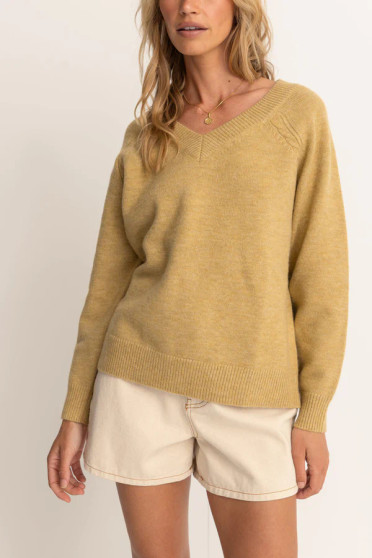 Moonstone Oversized V Neck Sweater