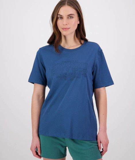 Womens Scholar College Embroided Tee
