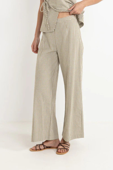 Lola Check Wide Leg Pant