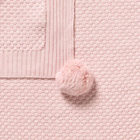 Organic Knitted Bubble Blanket