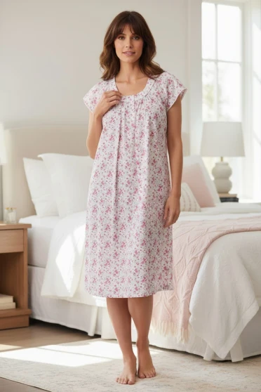 Genoa cap sleeve short nightie