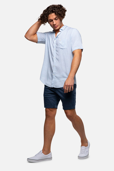 The Washed Cuba Short - Indigo