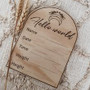 Arched Birth Announcement