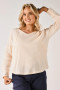 Waffle Jersey V-Neck Top