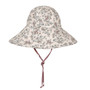 'Sightseer' Girls Reversible Wind-Brimmed Sun Bonnet - Penelope/Rosa