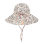 'Sightseer' Girls Reversible Wind-Brimmed Sun Bonnet - Penelope/Rosa