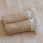 Natural Fringe Swaddle | Large