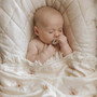 Natural Fringe Swaddle | Large