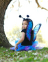 Midnight Butterfly Tutu with Wings & Headband