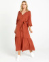 Brigette Balloon  Sleeve Maxi Dress