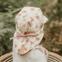 'Lounger' Baby Reversible Flap Sun Hat - Primrose/Rosa