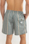 Paisley Stripe Beach Short Olive