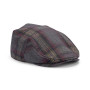 Roman - Wool Blend Check Flat Cap