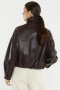 Jude Leather Look Bomber