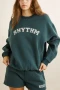Collegiate Oversized Crew Neck Fleece