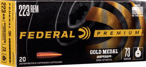 Federal Gold Medal 223 Rem - 73gr Berger Bthp 20rd 10bx/cs