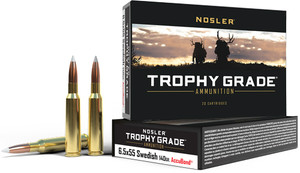 Nosler Trophy 6.5x55 Mauser - 140gr Accubond 20rd 10bx/cs