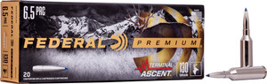 Federal  6.5 Prc 130gr - Terminal Ascent 20rd 10bx/cs