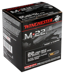 Winchester M-22 22lr 40gr - Lead-rn 1255fps 1000rd 2bx/cs
