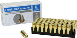 Scorpio 9mm Luger 124gr Fmj - 50rd 20bx/cs