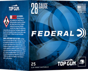 Federal Top Gun 28ga 2.75" 3/4 - Oz #7.5 1330fps 250rd Case Lot