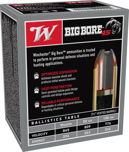 Winchester Big Bore 45 Lc - 250gr Jhp 20rd 10bx/cs