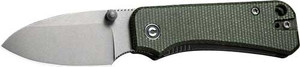 Civivi Knife Baby Banter 2.34" - Green Micarta/gray Stnwsh!