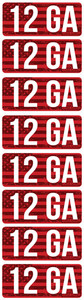 Mtm Ammo Caliber Labels 12ga - 8-pack