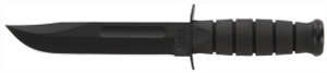 Ka-bar Fighting/utility Knife - 7" W/plastic Sheath Black