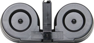 Iver Johnson Magazine Ar15 - 223 100rd Drum Blk/clear Poly