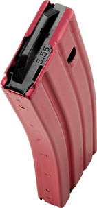 Cpd Magazine Ar15 5.56x45 30rd - Red Finish Aluminum
