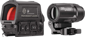 Sig Red Dot/magnifier Combo - Romeo8t/juliet3 Amr Black