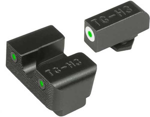Truglo Sight Set For Glock Hi - Tritium Pro White W/ U-notch