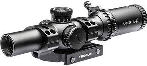 Truglo Omnia 1-4x24mm Scope - 30mm Tube Ir Sp W/1pc Mount Do