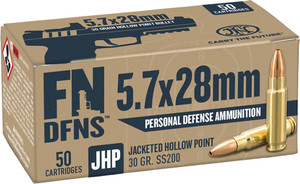 Fn 5.7x28 30gr Jhp Ss200 - 50rd 10bx/cs