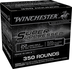 Winchester 22lr 45gr Subsonic - 1090fps 350rd 4bx/cs
