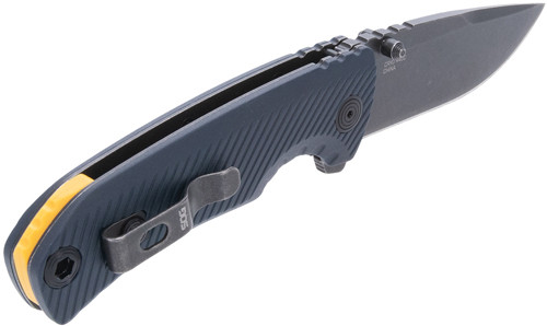 Sog Knife Tellus Atk 3.24" - Blade Sprg Asst Squid Ink/ylw