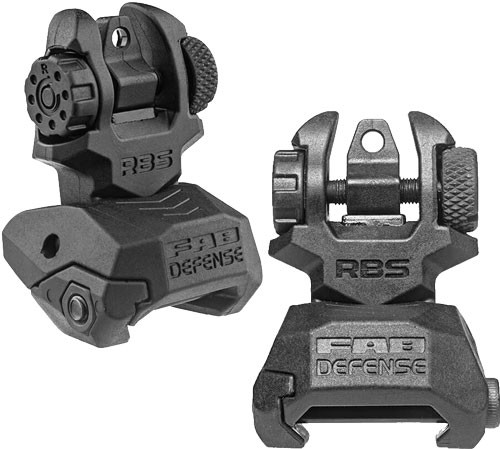 F.a.b. Defense Front & Rear - Back Up Sights Black!