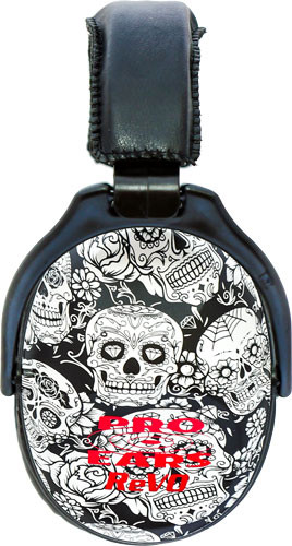 Pro Ears Revo Ear Muff - Passive Skulls Pattern