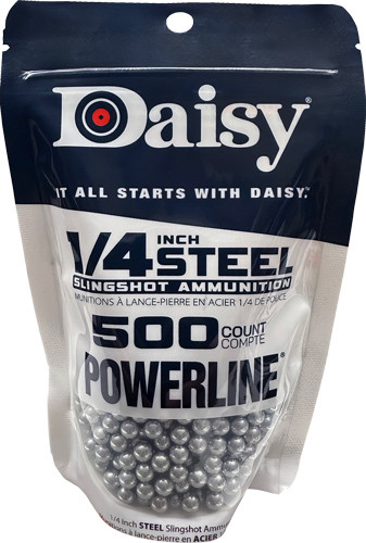 Daisy Slingshot Ammunition - 1/4" Steel 500-pack