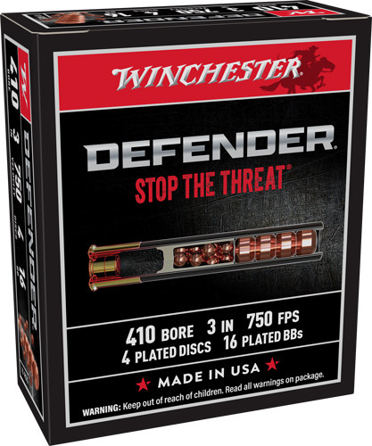 Winchester Pdx1 Defender 410 - 3" 4dd/16bb 10rd 10bx/cs