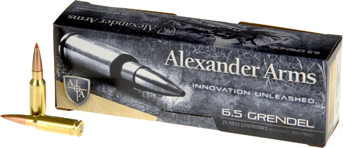 Alexander 6.5 Grendel 129gr - Sst 20rd 10bx/cs