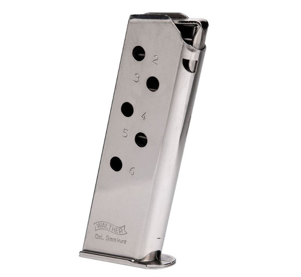 Walther Arms Mag Ppk/s 32acp 8rd Nickel