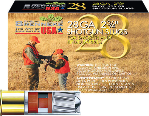 Brenneke Usa 28ga 2.75" 5/8oz - Slug 5rd 40bx/cs