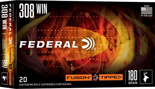Federal Fusion 308 Win 180gr - Tipped Fusion 20rd 10bx/cs