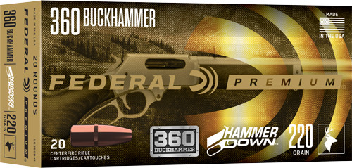 Federal Hammer Down 360 - Buckhammer 220g Jsp 20rd 10b/c
