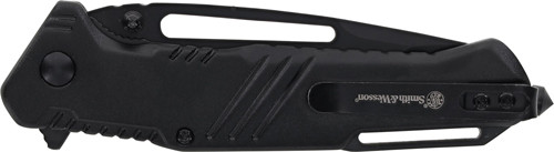 S&w Knife Extreme Ops 3" Tanto - W/glass Breaker Black/black